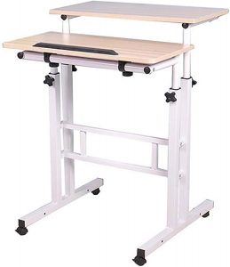 Mind Reader Mobile Sit & Stand Workstation Desk Sale