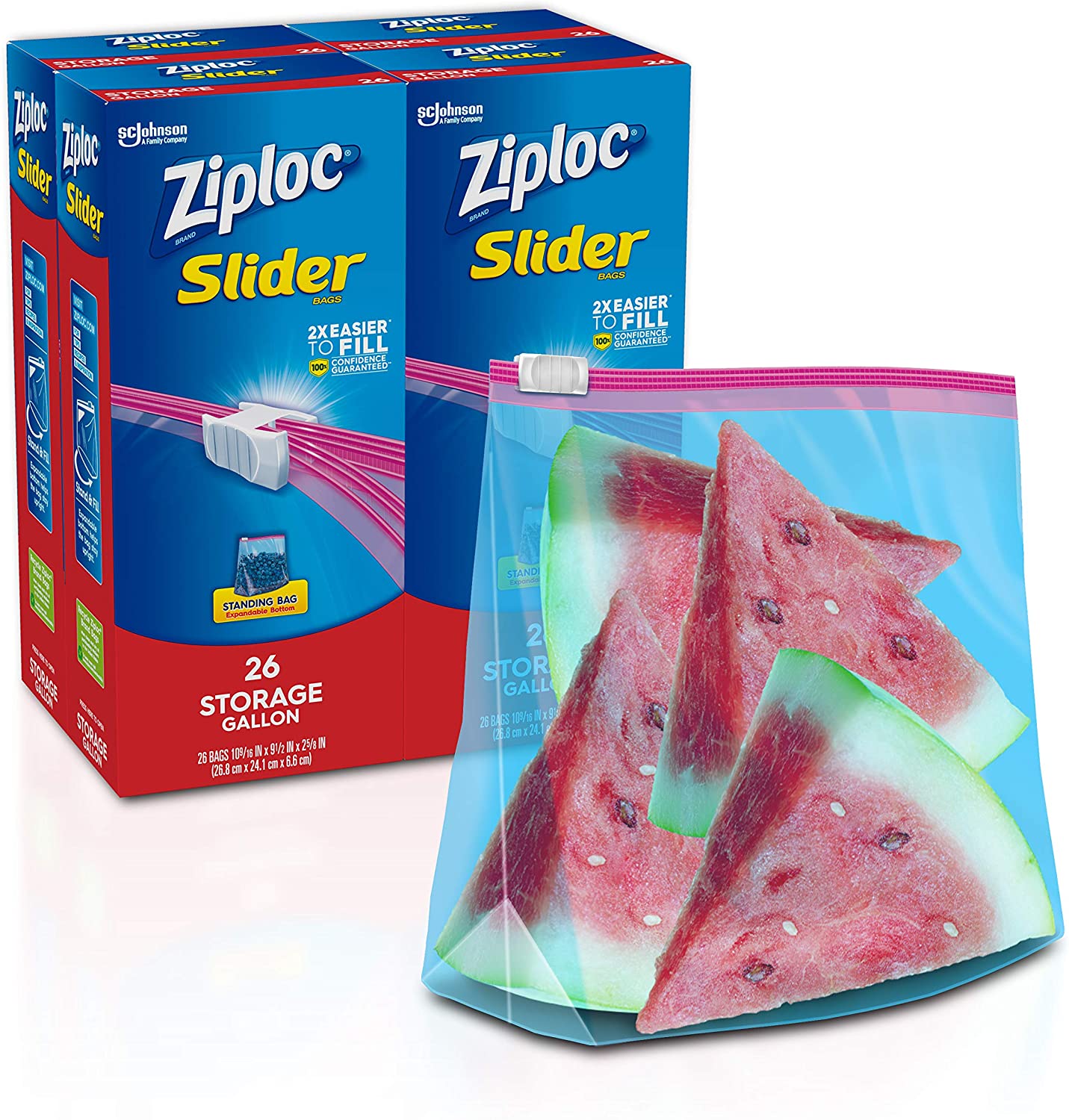 Ziploc Slider Storage Gallon Bag, 104 Count, Sale 8.30