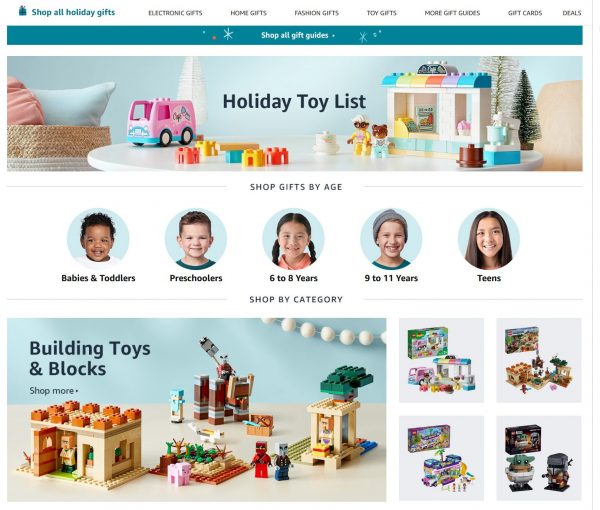 Amazon Holiday Toy List 2023 toys BuyVia