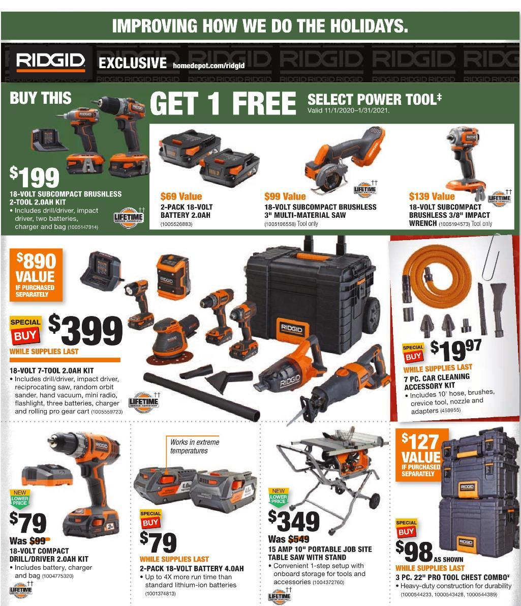 Home Depot Black Friday 2020
