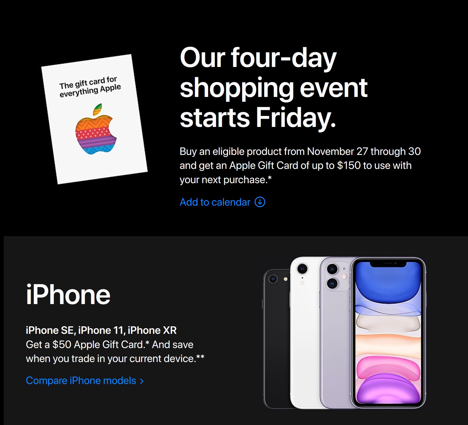 Apple Black Friday CyberMonday 2020 Ad BuyVia
