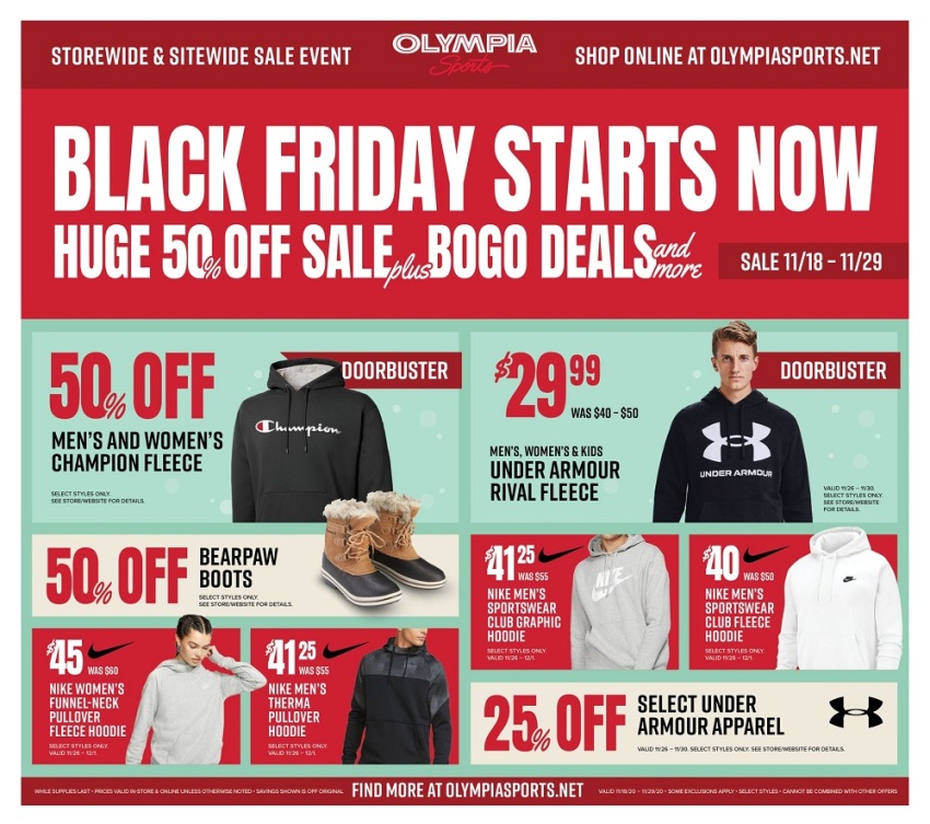 Live Olympia Sports Black Friday 2020 Ad Scans BuyVia