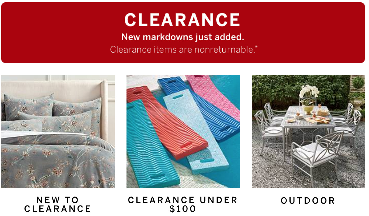 Frontgate Clearance Home, Outdoor, Furniture and more BuyVia