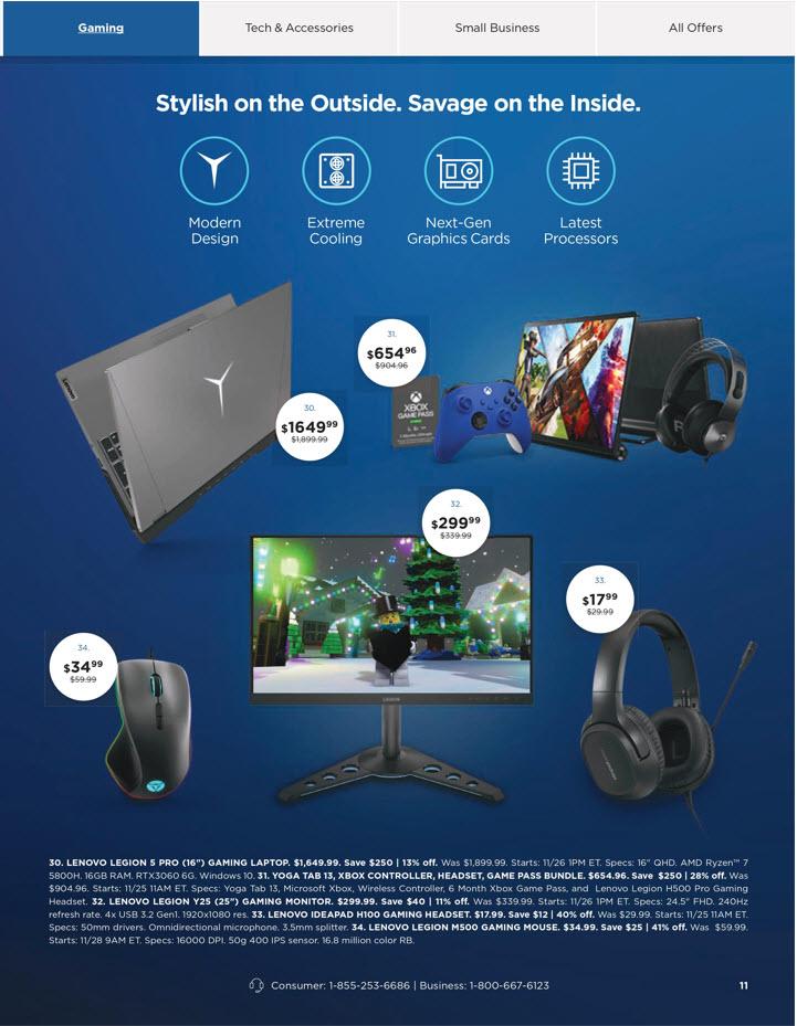 Lenovo Black Friday 2021 Ad