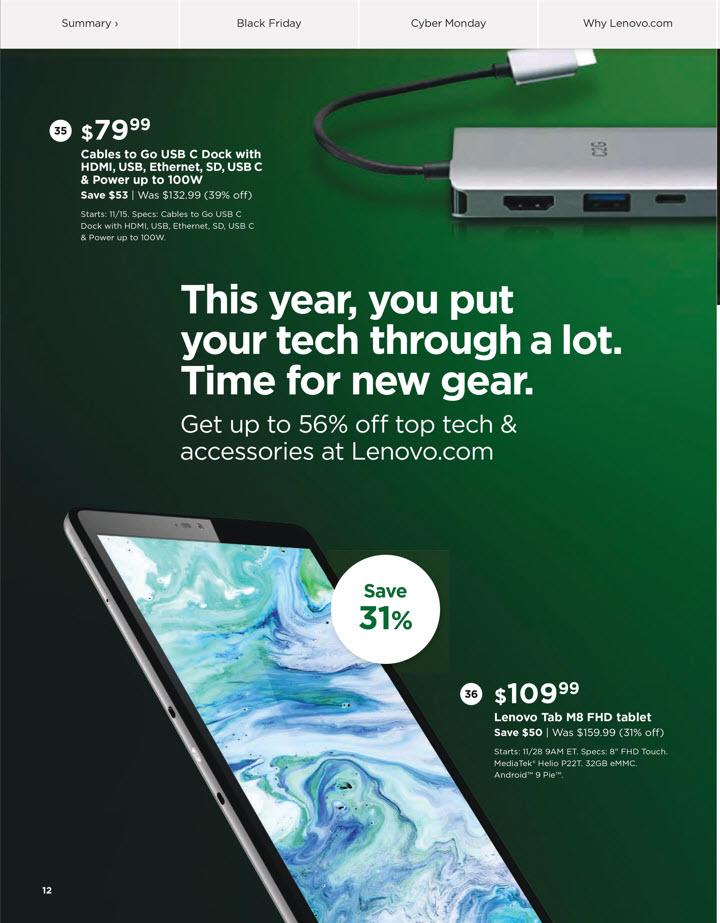 Lenovo Black Friday 2021 Ad