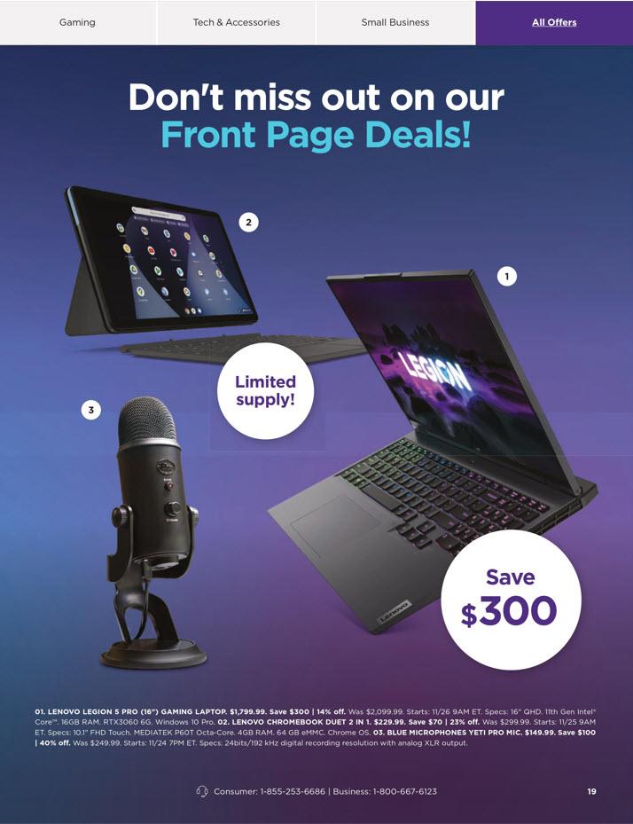 Lenovo Black Friday 2021 Ad