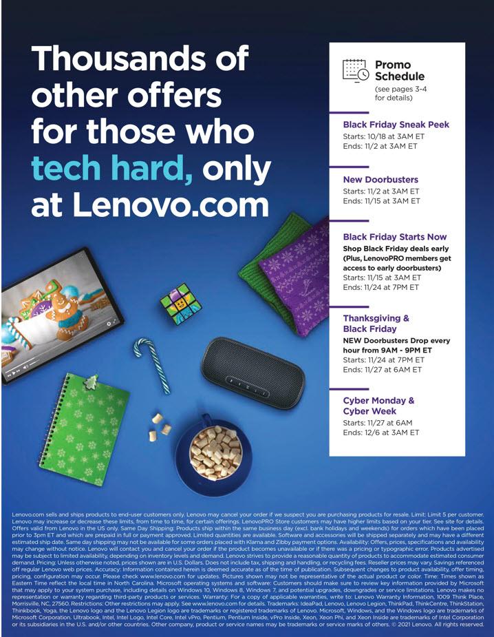 Lenovo Black Friday 2021 Ad
