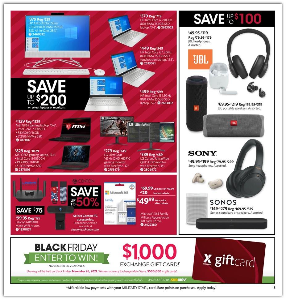 AAFES Black Friday 2021 Ad