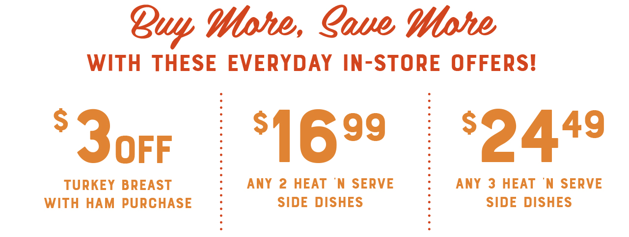 Honey Baked Ham Coupon Code: $3 off a Turkey Breast w/ Ham Purchase At