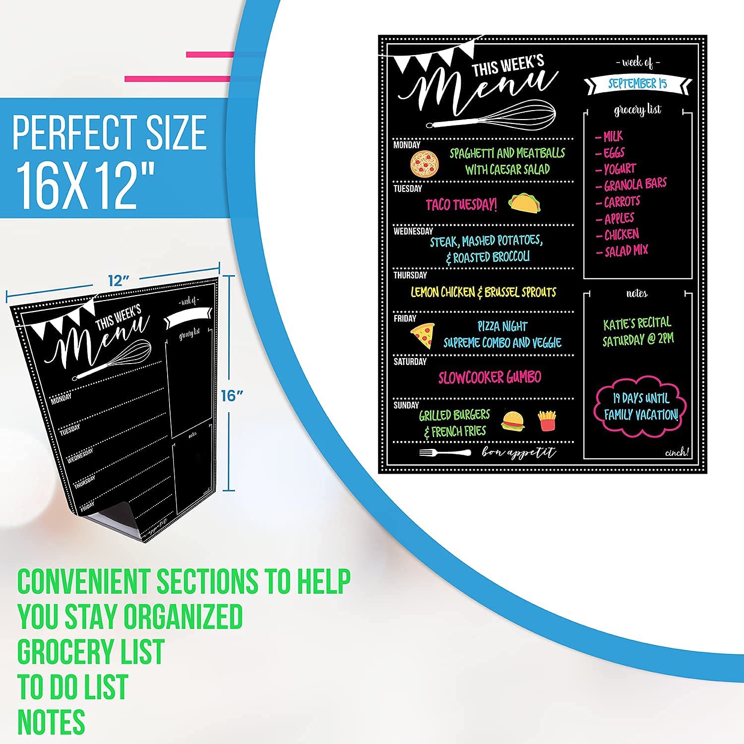 Dry Erase Menu Board for Fridge Sale 14.99 BuyVia
