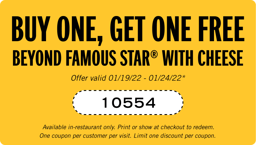Carls Jr. Coupon Code Buy One, Get One Free Beyond Famous Star with