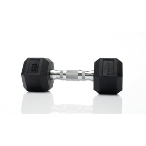 Tru Grit black rubber hex dumbbell Sale