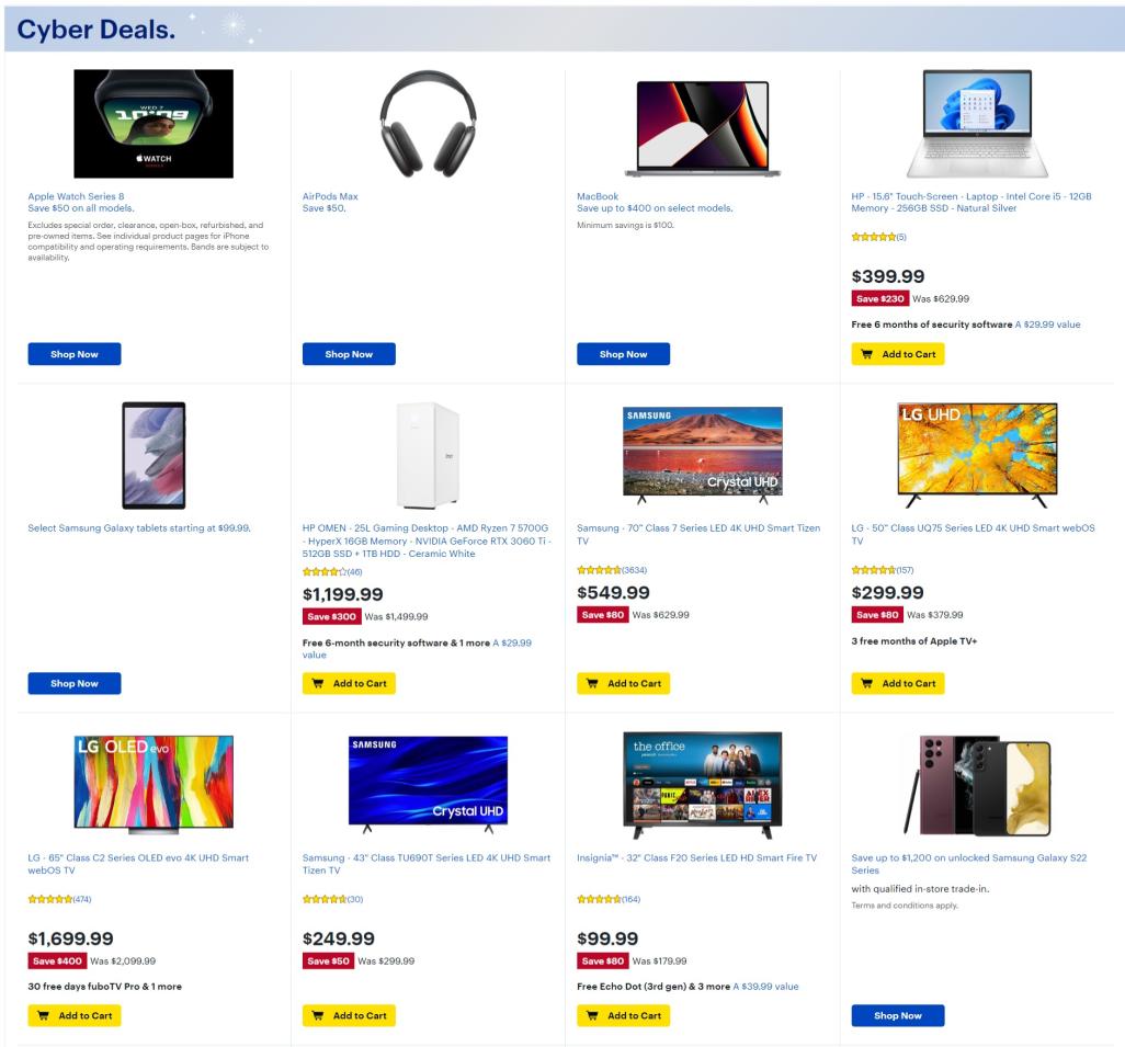 Best Buy Cyber Monday 2022 Ad Scan BuyVia Best buy cyber monday 2022 ad scan buyvia