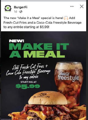 BurgerFi Coupon Code: The new 'Make it a Meal' special is here! Add