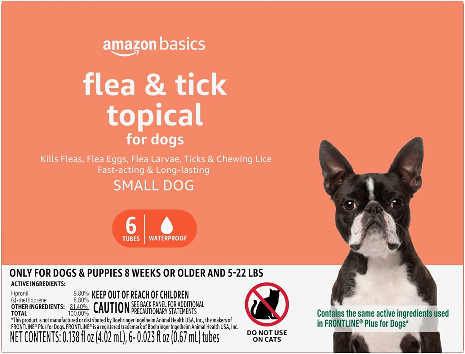 Amazon Basics Flea and Tick Topical Treatment 6ct Sale 15.69