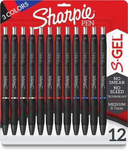 SHARPIE S-Gel, Gel Pens, Medium Point (0.7mm), Assorted Colors, 12 Count Sale