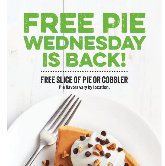 OCharleys Coupon Code Free Pie Wednesday Is Back Free Slice Of Pi
