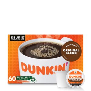 Dunkin' Original Blend Medium Roast Coffee, 60 Keurig K-Cup Pods Sale