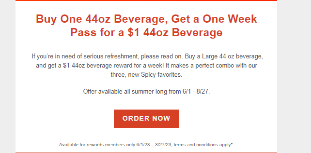 Schlotzsky's Coupon Code: Buy One 44oz Beverage, Get a One Week Pass fo
