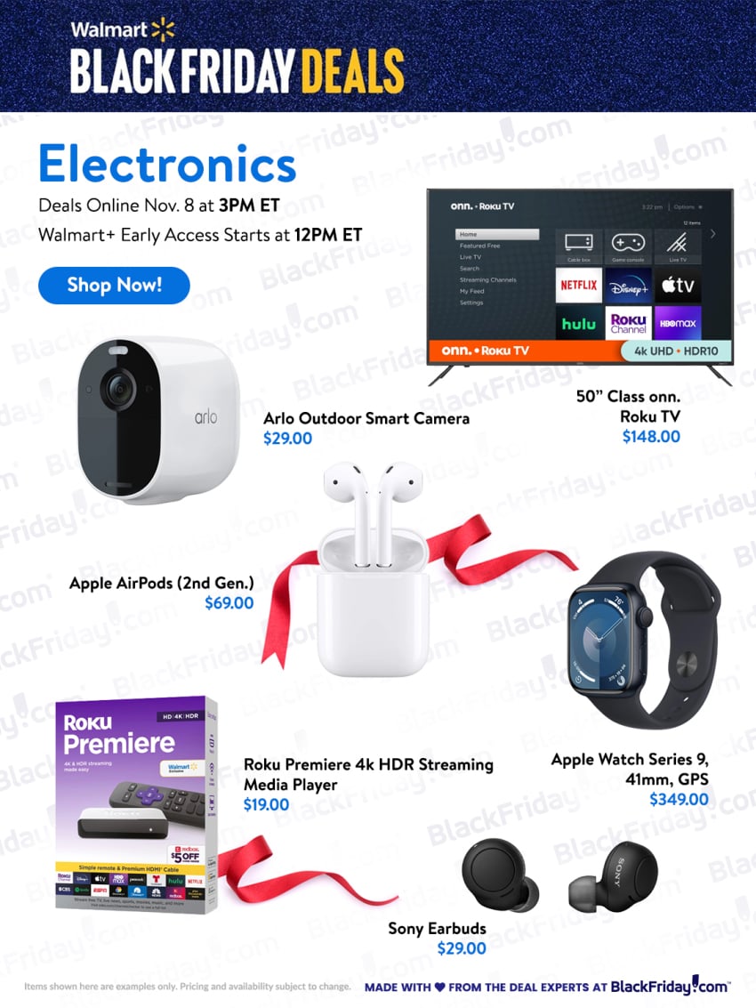 Walmart Black Friday 2023 Ad Scan Event 1 Nov 8 Sale BuyVia