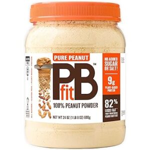 PBfit Pure Peanut Powder, 100% Plant Based 24 Ounce Sale