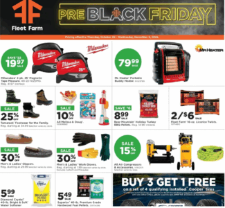 Live: Fleet Farm Pre Black Friday Now Sale