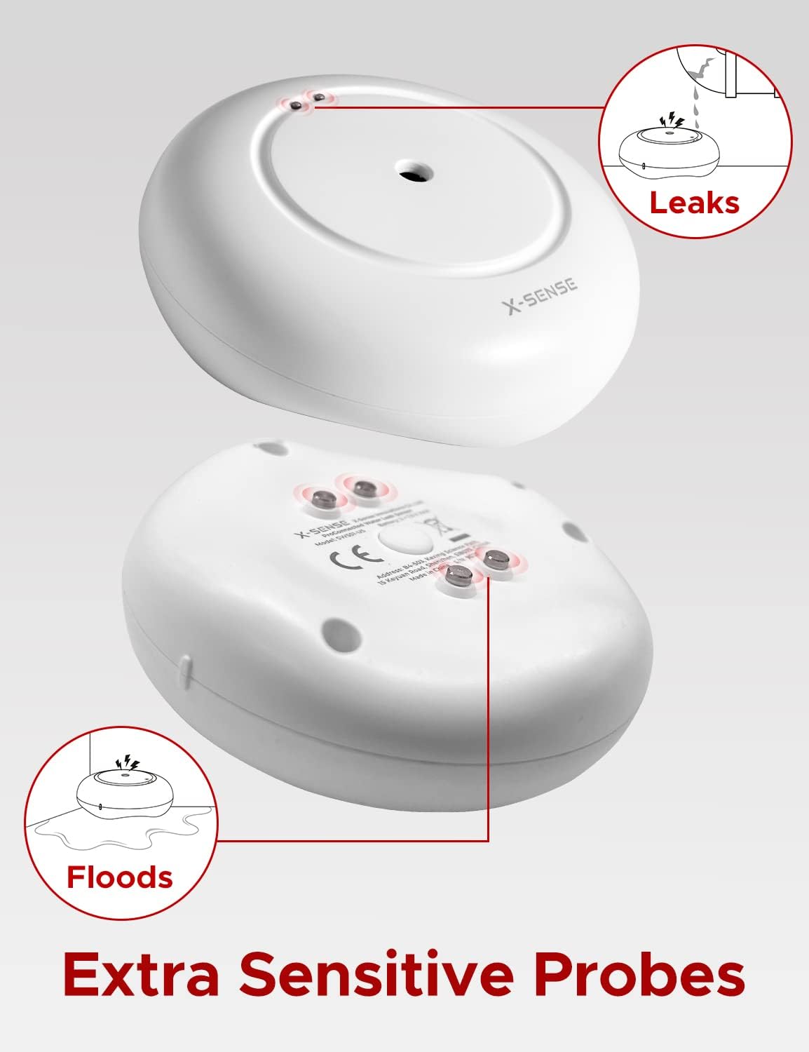 Water Leak Detector, XSense Water Sensor Alarm Sale 8.99