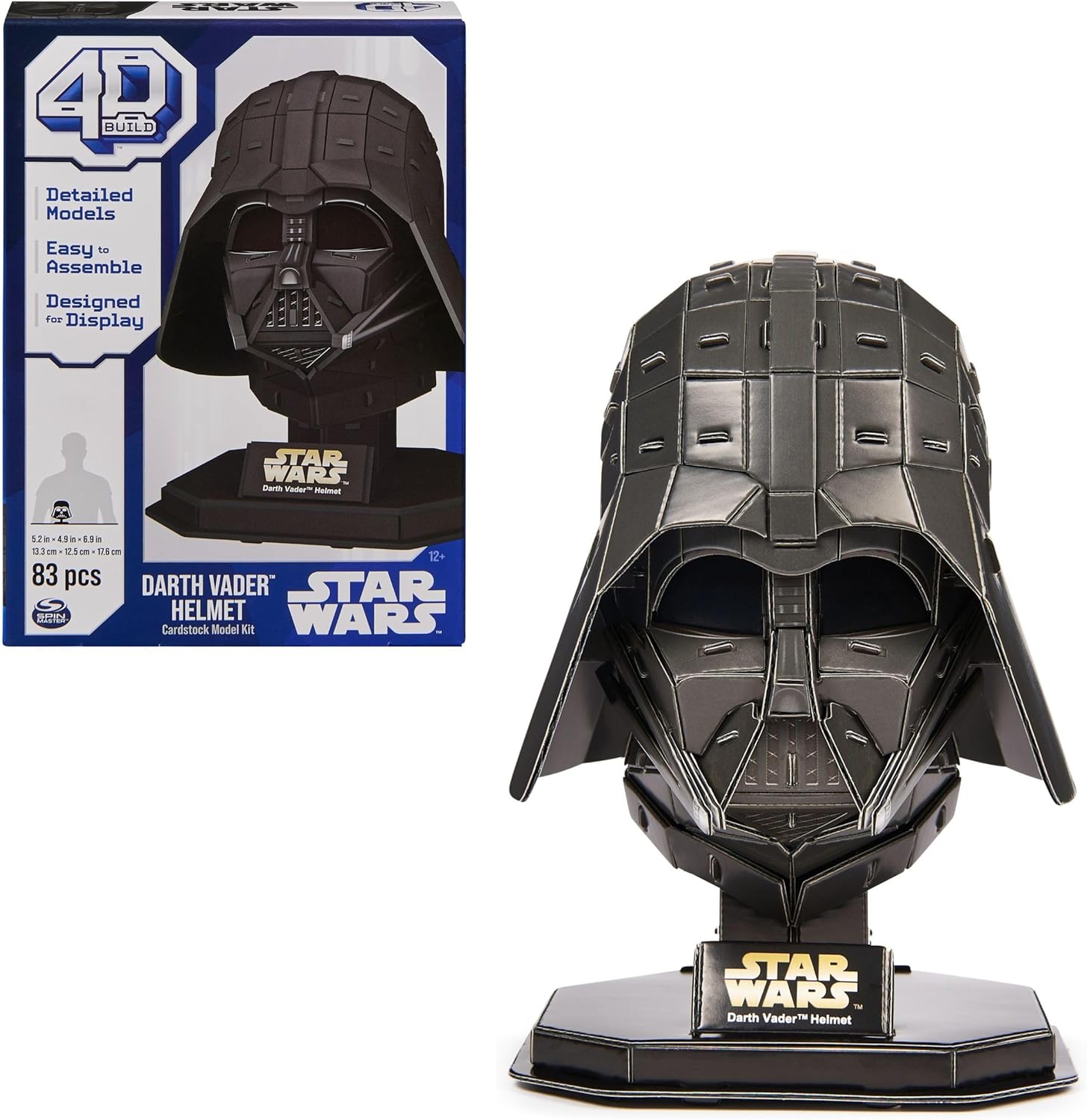 Star Wars Darth Vader 3D Cardstock Model Kit 83 Pcs 8.99