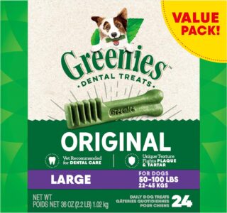 GREENIES Original Regular Natural Dog Dental Care Chews 36oz Sale