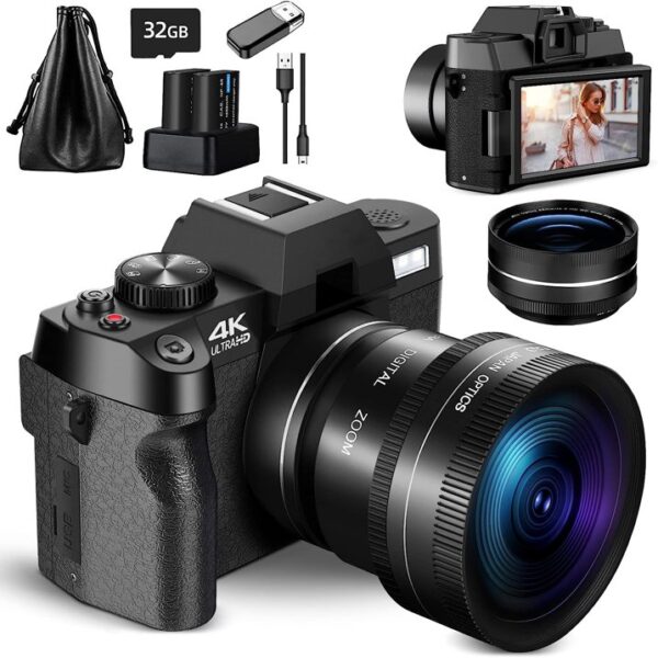 Nbd Digital Camera 4k Ultra Hd 48mp With Wide Angle Lens Sale 134 96