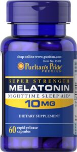 Puritan's Pride Super Strength Rapid Release Capsules Melatonin 60 Count Sale