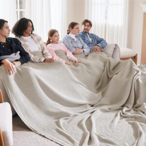 Bedsure 100% Cotton Large Blankets Oversized King Sale