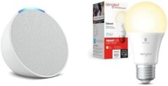 Echo Pop Compact smart speaker Sale + Free Smartbulb