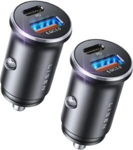 LISEN 48W USB C Car Charger Adapter [2 Pack] Sale