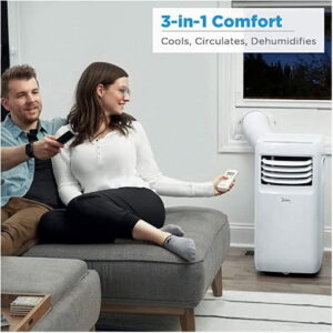 Midea 5,000 BTU (8,000 BTU ASHRAE) 115V Portable Air Conditioner Sale