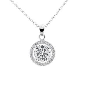 Cate & Chloe Blake 18k White Gold Plated Necklace Sale
