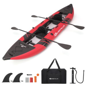 Goplus Inflatable Water Float Set Portable 2-person Kayak Sale
