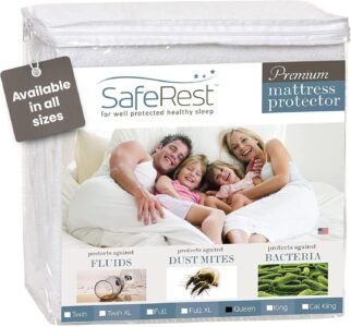 SafeRest Waterproof Queen Size Mattress Protector Sale