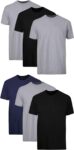 Hanes Men's Cotton, Moisture-Wicking Crew Tee Undershirts 6pk Sale