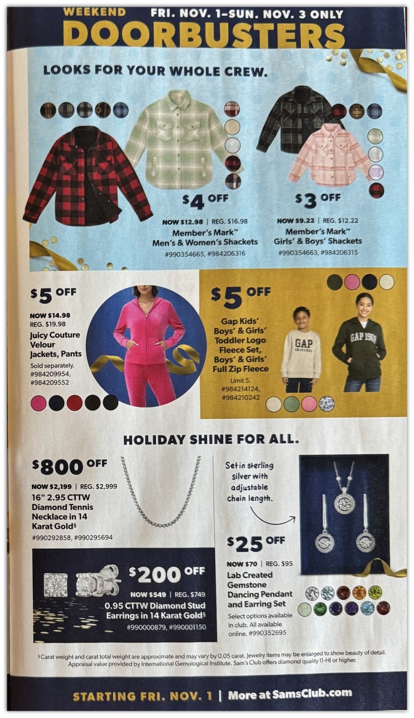 Sam’s Club November Doorbusters Black Friday 2024 Ad