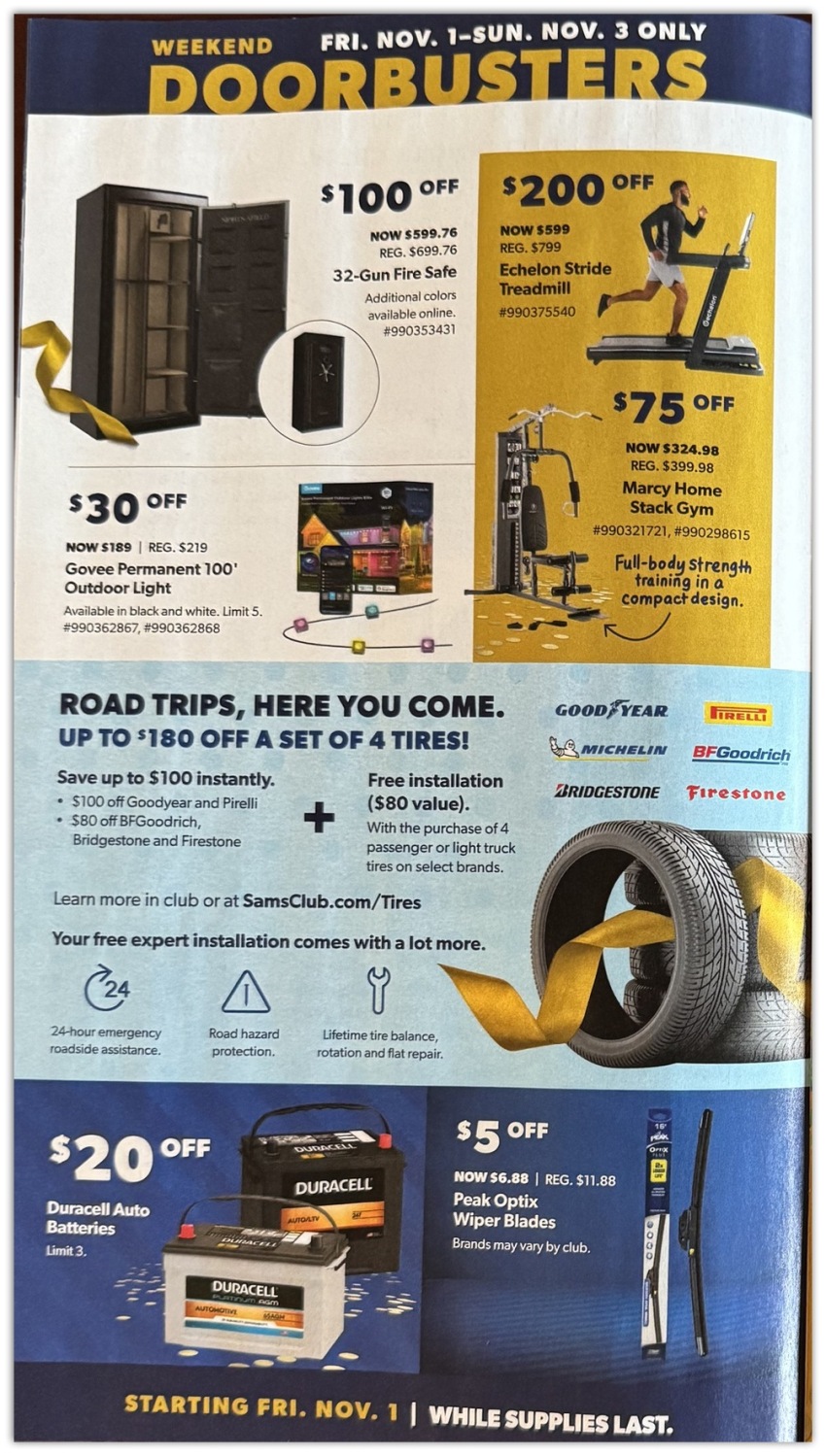 Sams Club November Doorbusters 2024