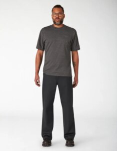 Genuine Dickies Mens Relaxed Fit Straight Leg Flat Front Flex Pant Sale