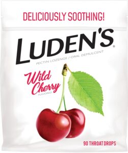 Ludens Deliciously Soothing Throat Drops, Wild Cherry Flavor, 90 Count Sale