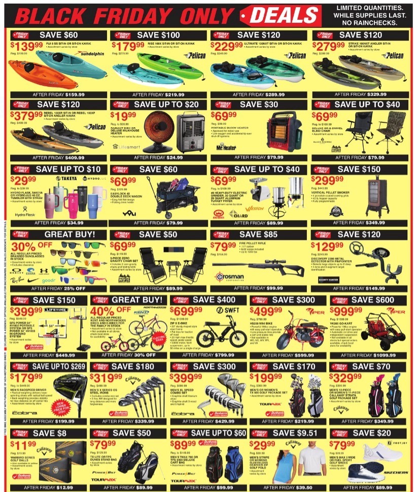 Dunhams Sports Black Friday Ad 2024