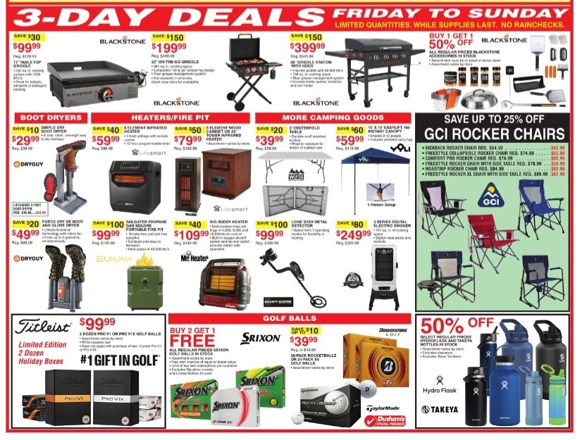 Dunhams Sports Black Friday Ad 2024