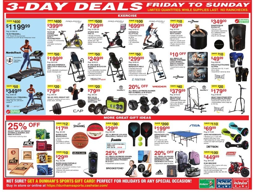 Dunhams Sports Black Friday Ad 2024