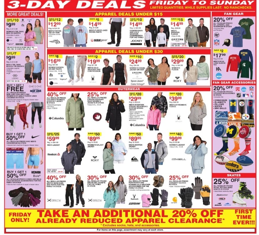 Dunhams Sports Black Friday Ad 2024