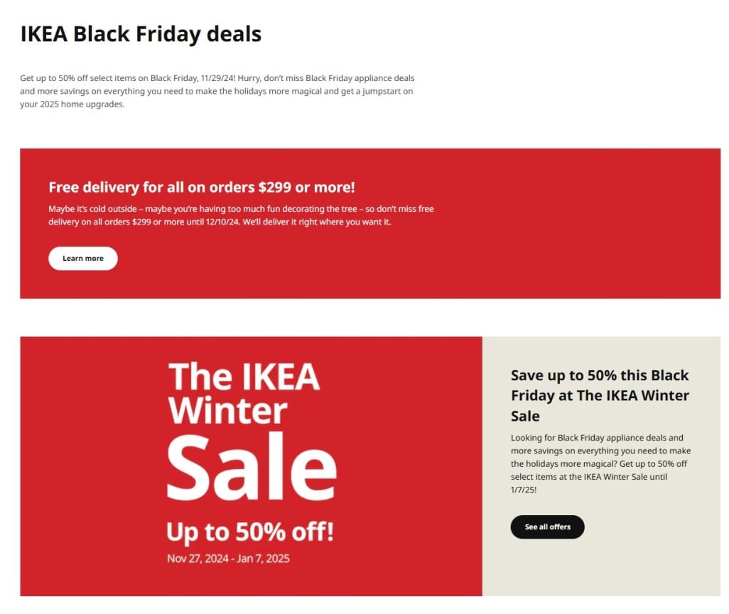 Ikea Black Friday 2024 Ad