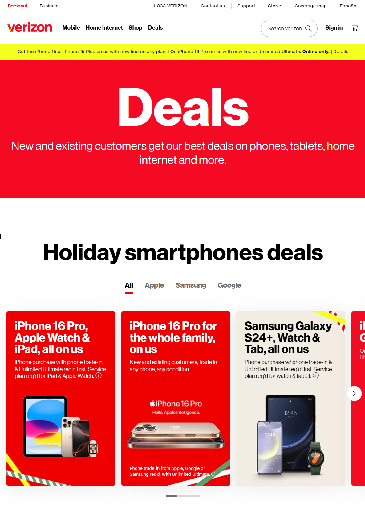 Verizon Black Friday 2024 Ad Scans