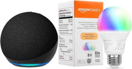 picture of Echo Dot 4th Gen Smart Speaker Sale, Bulb